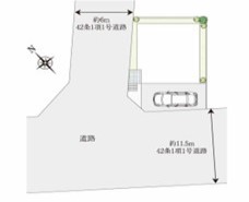 ～開放感のある角地の立地～
・角地に位置しておりますので、２方向に向かって開けており開放感のある立地となっております。
・ぜひ現地でこの開放感をご体感くださいませ。
